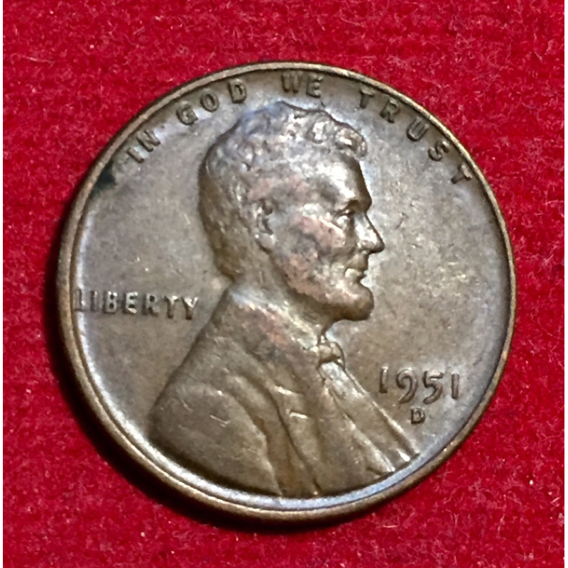 เหรียญลินคอล์น-รวงข้าว-ปี-1951
