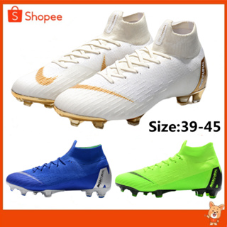 【บางกอกสปอต】Nike Mercurial Superfly VI 360 FG สตั๊ดผ้ายืด หุ้มข้อ รองเท้าฟุตบอลตัวท็อป รุ่นใหม่ล่าสุด สตั๊ดตัวท็อป รองเท