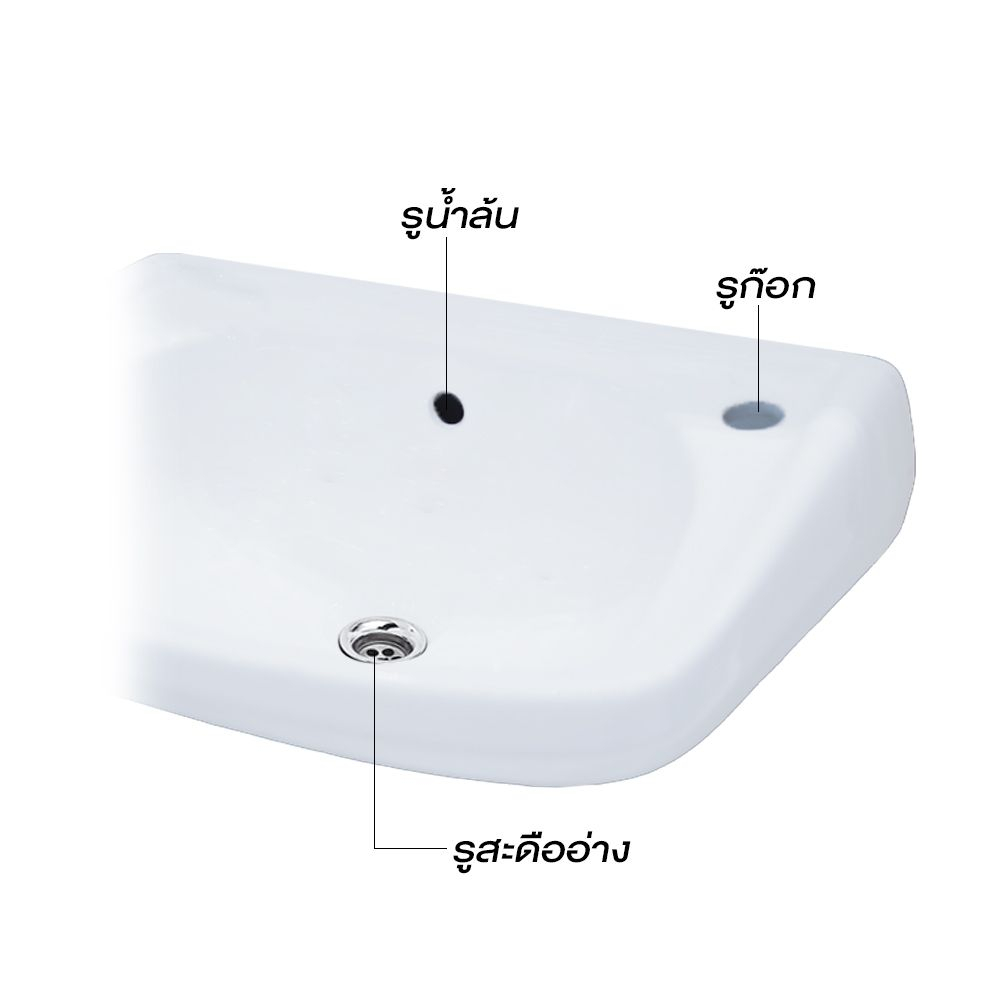 cotto-c002อ่างล้างหน้า-โดเร็กซ์-ขาว