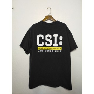 เสื้อยืด มือสอง ลายซีรีย์ ลายภาพยนตร์ CSI อก 42 ยาว 28