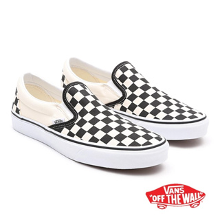 ภาพขนาดย่อของสินค้าVANS Classic Slip-on Checkerboard Black/White รองเท้าแวนส์ ทรงสวม ได้ทั้งชายและหญิง