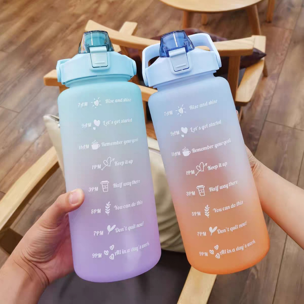 water-bottle2lบอกเวลาดื่มน้ำ-กระบอกนน้ำสุดฮิต-ขวดน้ำสไตล์สปอร์ตขวดน้ำอเนกประสงค์-ขวดน้ำสำหรับกีฬขวดน้ำสีพาสเทลพร้อมหลอด