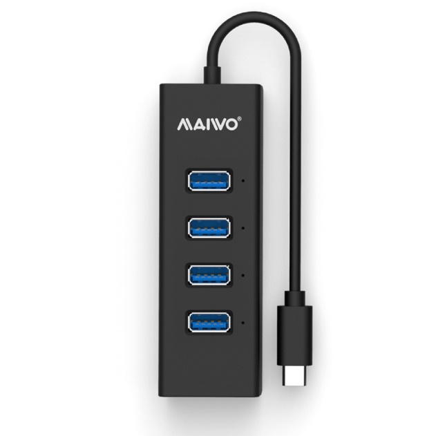 maiwo-kh304-bk-usb3-0-hub-with-4-ports-ยูเอสบีฮับ-4-พอร์ต-ของแท้-ประกันศูนย์-1ปี