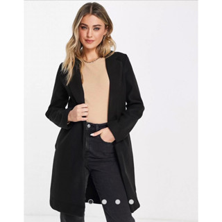 Stradivarius Black Long Coat