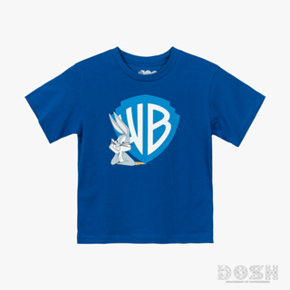 DOSH KIDS UNISEX T-SHIRTS WB เสื้อยืดคอกลมเด็ก  DWABT5005-BU