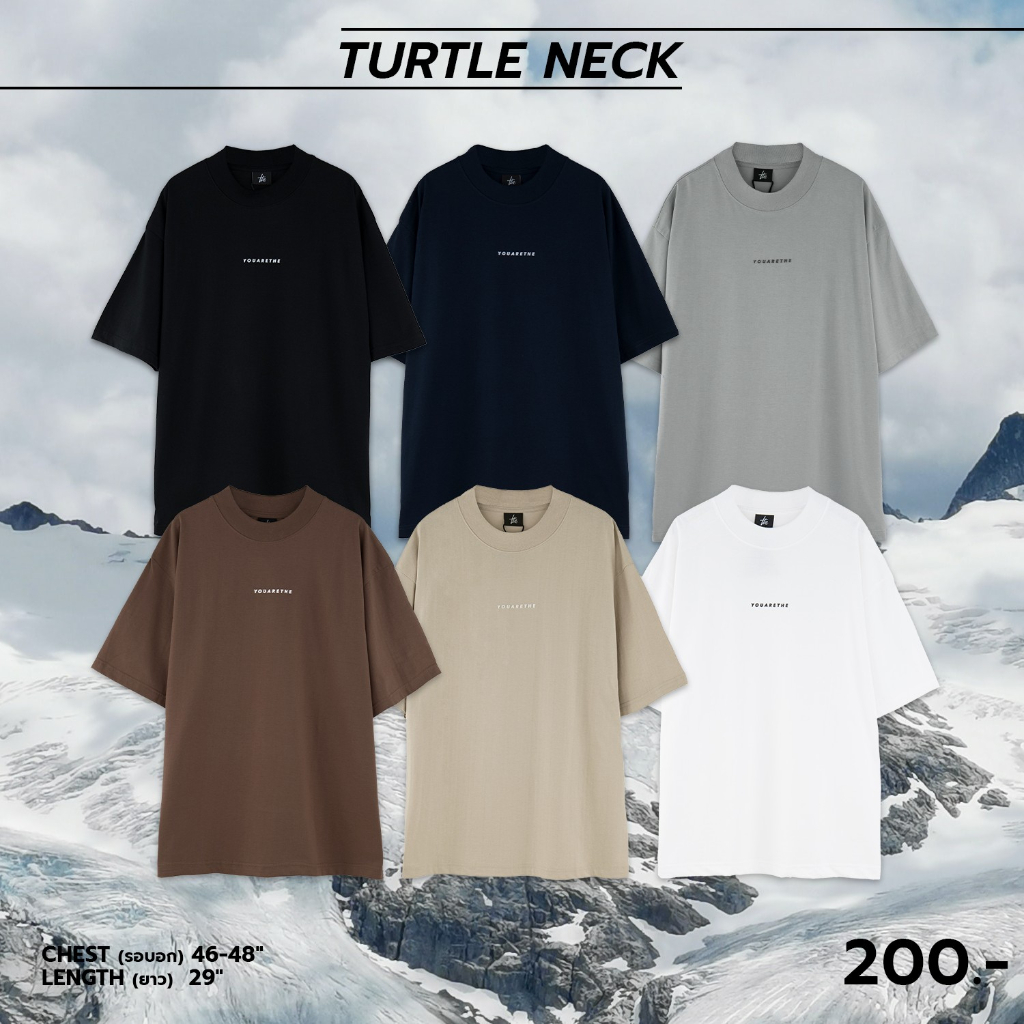 ภาพสินค้าUrthe - เสื้อยืด รุ่น TURTLE NECK จากร้าน urthe.official บน Shopee ภาพที่ 1