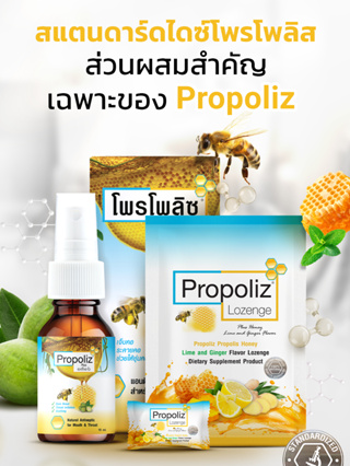 [ขายดี] Propoliz Mouth Spray สเปรย์สำหรับช่องปากและลำคอ พ่นแก้เจ็บคอ 15ml