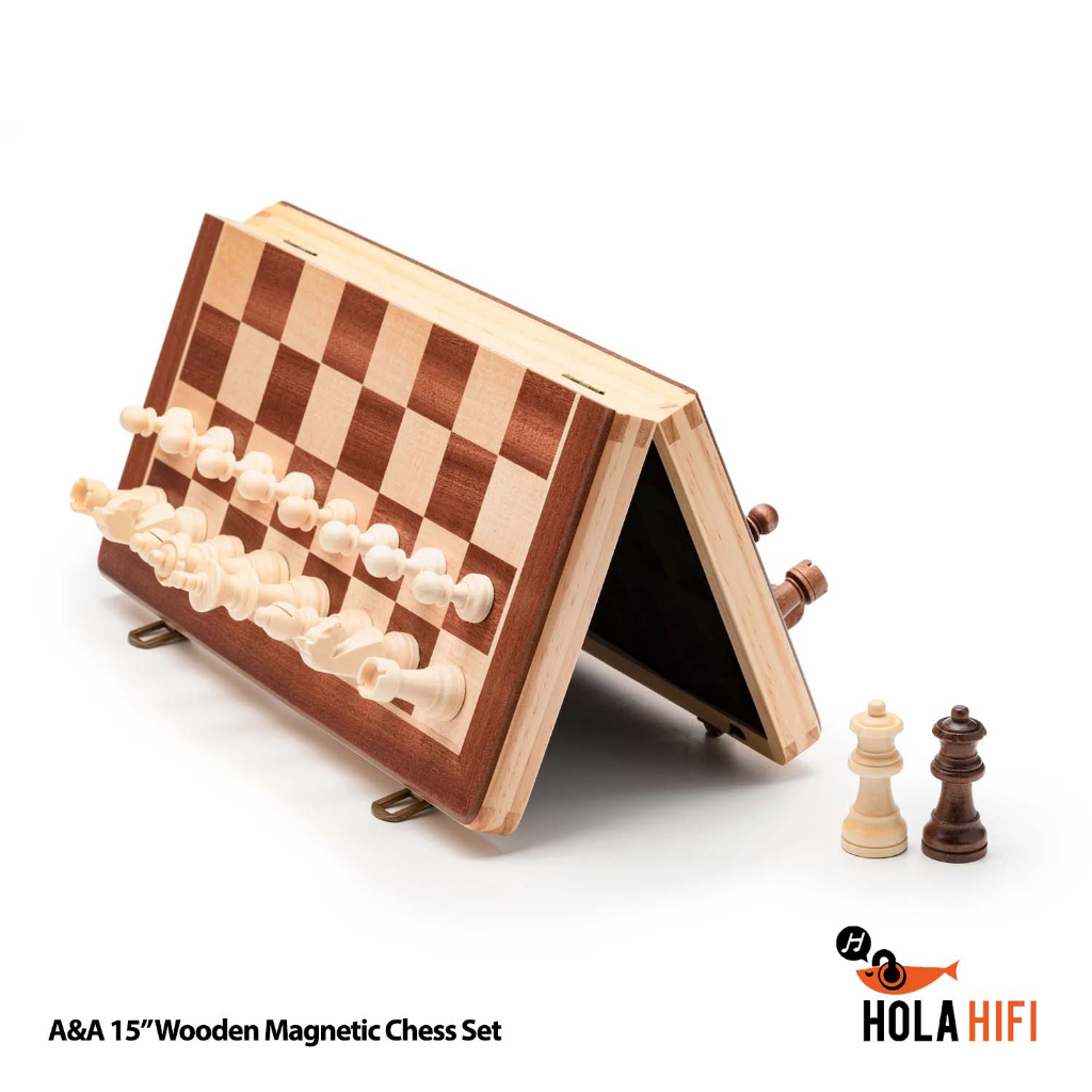 a-amp-a-15-wooden-magnetic-chess-set-walnut-ชุดกระดานหมากรุก-พับเก็บได้-ระบบแม่เหล็ก