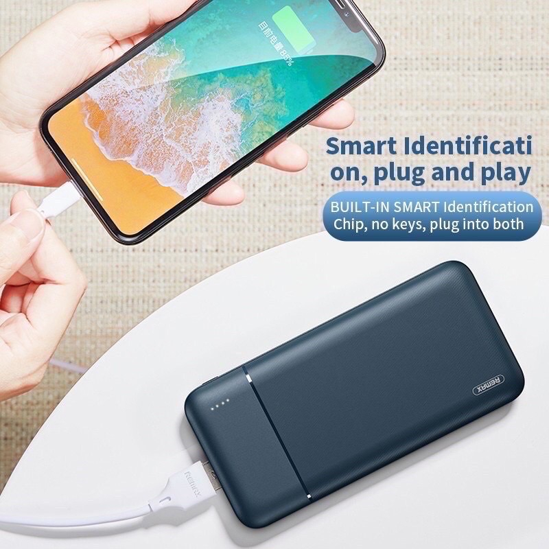 ภาพสินค้าแบตสำรองREMAX.RPP-96 Power Bank 10000mAh แบตสำรองมินิ มี3สี ขาว-ดำ-กรม จากร้าน yoco.thailand.co.ltd บน Shopee ภาพที่ 6