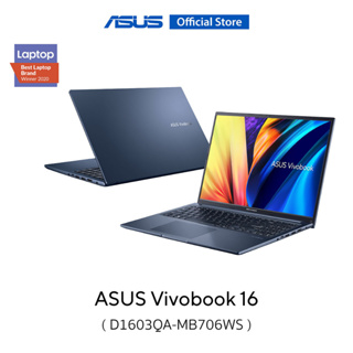 ภาพขนาดย่อของสินค้าASUS Vivobook 16 (D1603QA-MB706WS) 16.0 inch laptop, FHD OLED, AMD Ryzen 7 5800H/HS, 8GB DDR4, 512GB M.2 PCIe 3.0 SSD