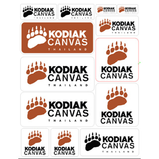 kodiak สติ๊กเกอร์ PVC แคมป์ปิ้ง ไดคัท Sticker Camping ขนาด 22cm x 28cm จำนวน 1 ชื้น ติดกระเป๋า ติดกระติก อื่นๆ