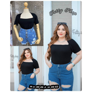 🎈Plussize เสื้อคนอ้วน🎈 M 40-46 L 46-52