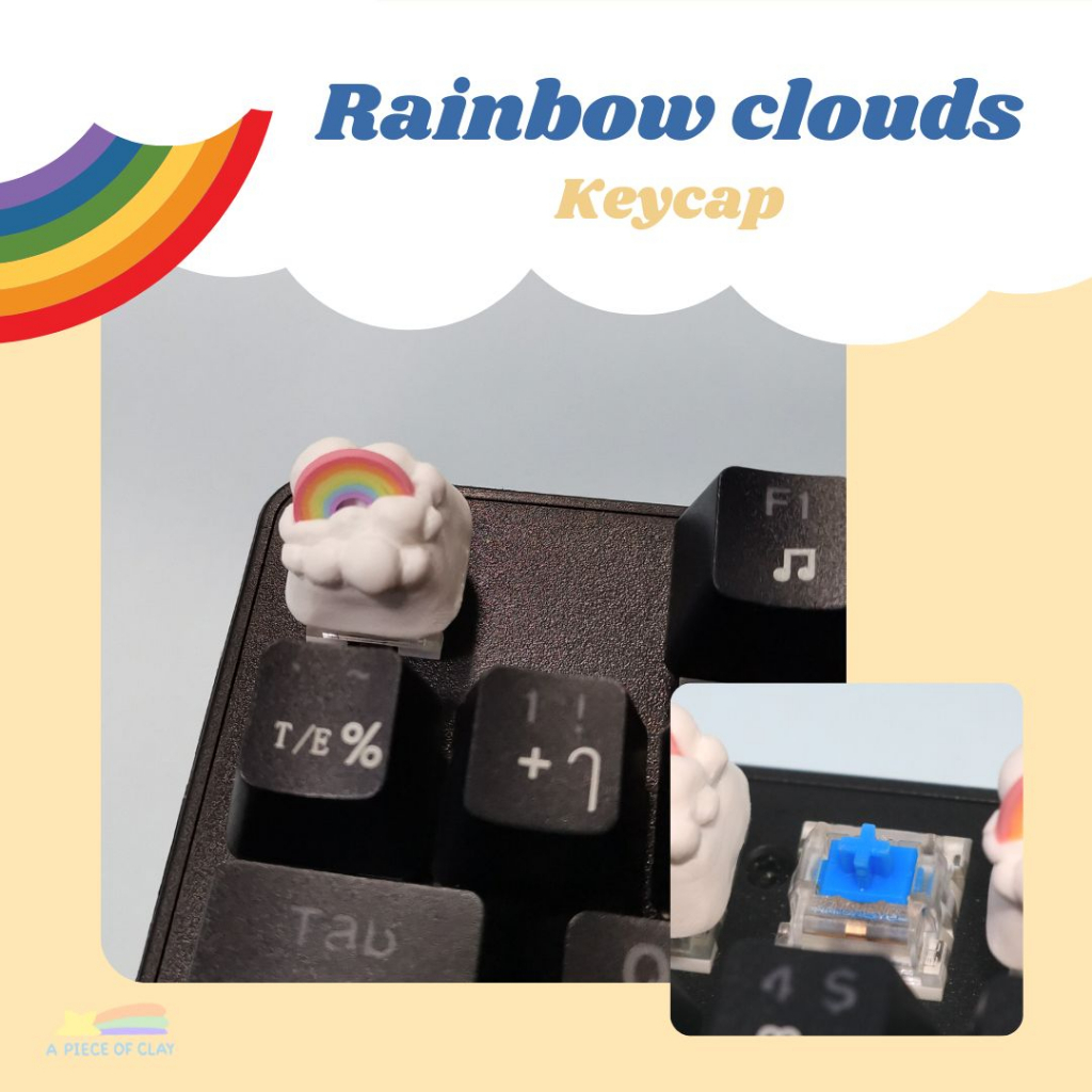 rainbow-clouds-keycap-made-to-order