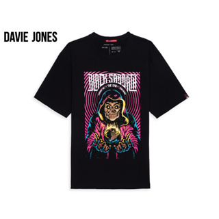 ภาพหน้าปกสินค้าDAVIE JONES เสื้อยืดโอเวอร์ไซส์ พิมพ์ลาย สีดำ Graphic Print T-Shirt in white TB0345BK ที่เกี่ยวข้อง