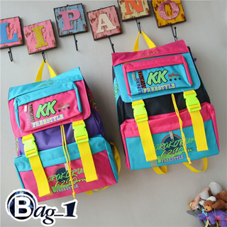 สินค้า bag_1(BAG421) E1กระเป๋าเป้ KK backpack ใบใหญ่สุดคุ้มบรรจุได้เยอะไม่ผิดหวังแน่นอน
