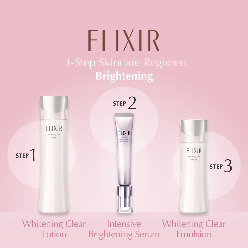 Elixir อิลิคเซอร์ เซ็ตฟื้นบำรุงผิวดูกระจ่างใส พร้อมให้ความชุ่มชื้น | Shopee  Thailand