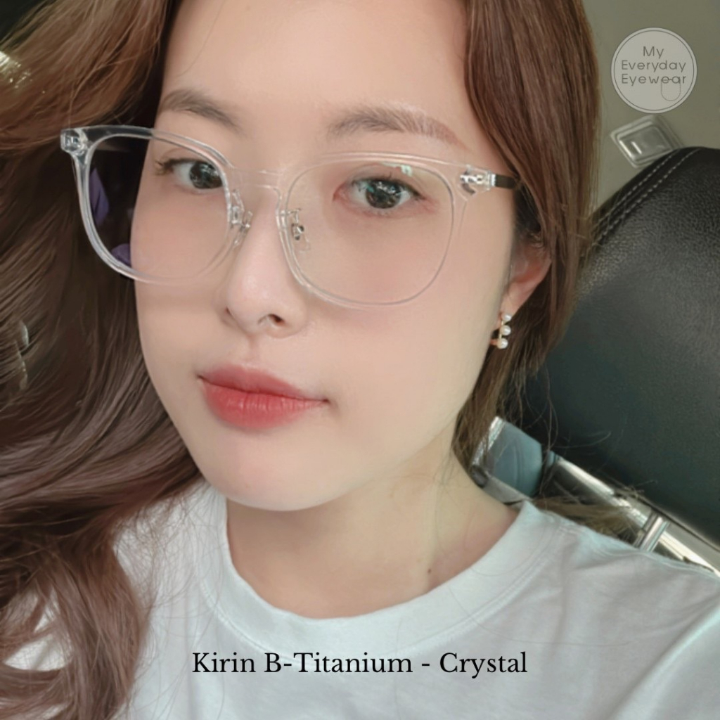 ภาพหน้าปกสินค้าแว่นตาเกาหลีสั่งทำสายตาได้ฟรี รุ่น Kirin Beta-titanium จากร้าน myeveryday_eyewear บน Shopee