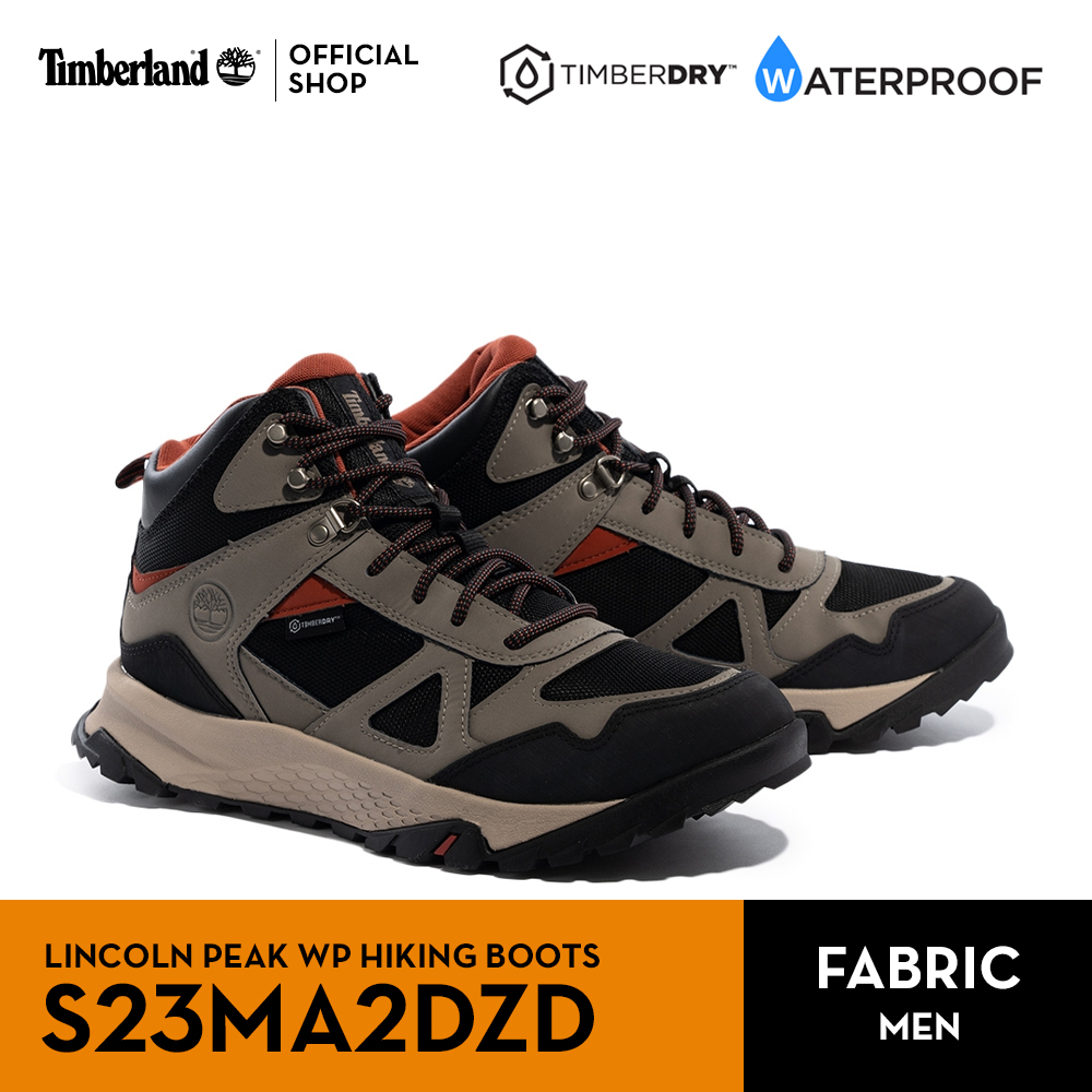 Timberland MEN'S LINCOLN PEAK WATERPROOF HIKING BOOTS รองเท้าผู้ชาย