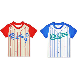 ⚾️เสื้อเด็กพิมพ์ลายเบสเก็ตบอลลายกีฬาใส่ได้ทั้งเด็กชายเด็กหญิง