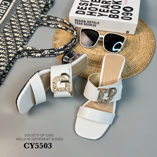 CY5503 รองเท้าส้นแก้วสูง 2 นิ้ว ความ LUXURY ยืนหนึ่ง