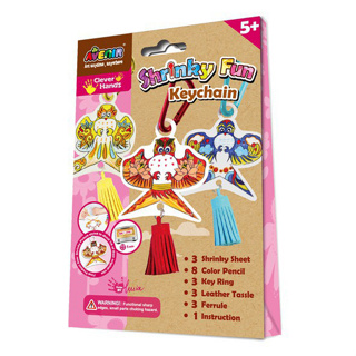 Avenir Game Shrinky Fun Create 3 Keychain CH1279 ของเล่นงานฝีมือเสริมจินตนาการเด็ก