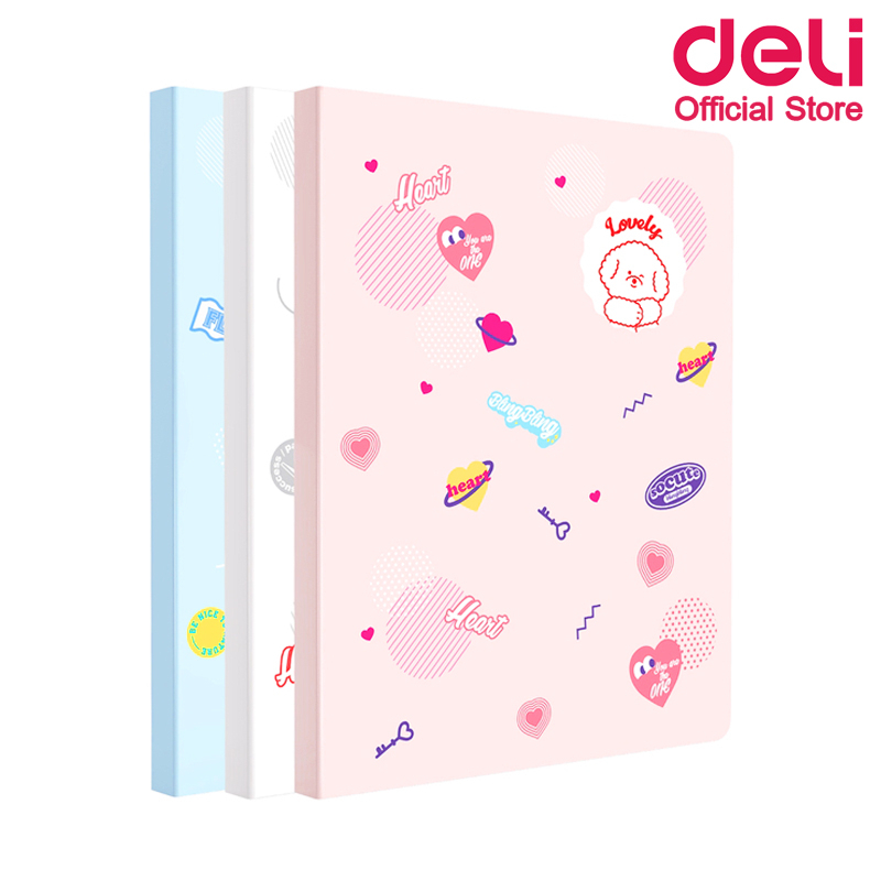 deli-72493-display-book-แฟ้มสอดเอกสาร-a4-มี-30-ซอง-คละลาย-1-ชิ้น-แฟ้ม-แฟ้มใส่เอกสาร-ซองใส่เอกสาร-กระเป๋าใส่เอกสาร