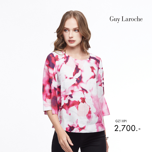 guy-laroche-เสื้อผู้หญิง-แขนยาว-เสื้อเบลาส์-สีชมพู-gz1xpi