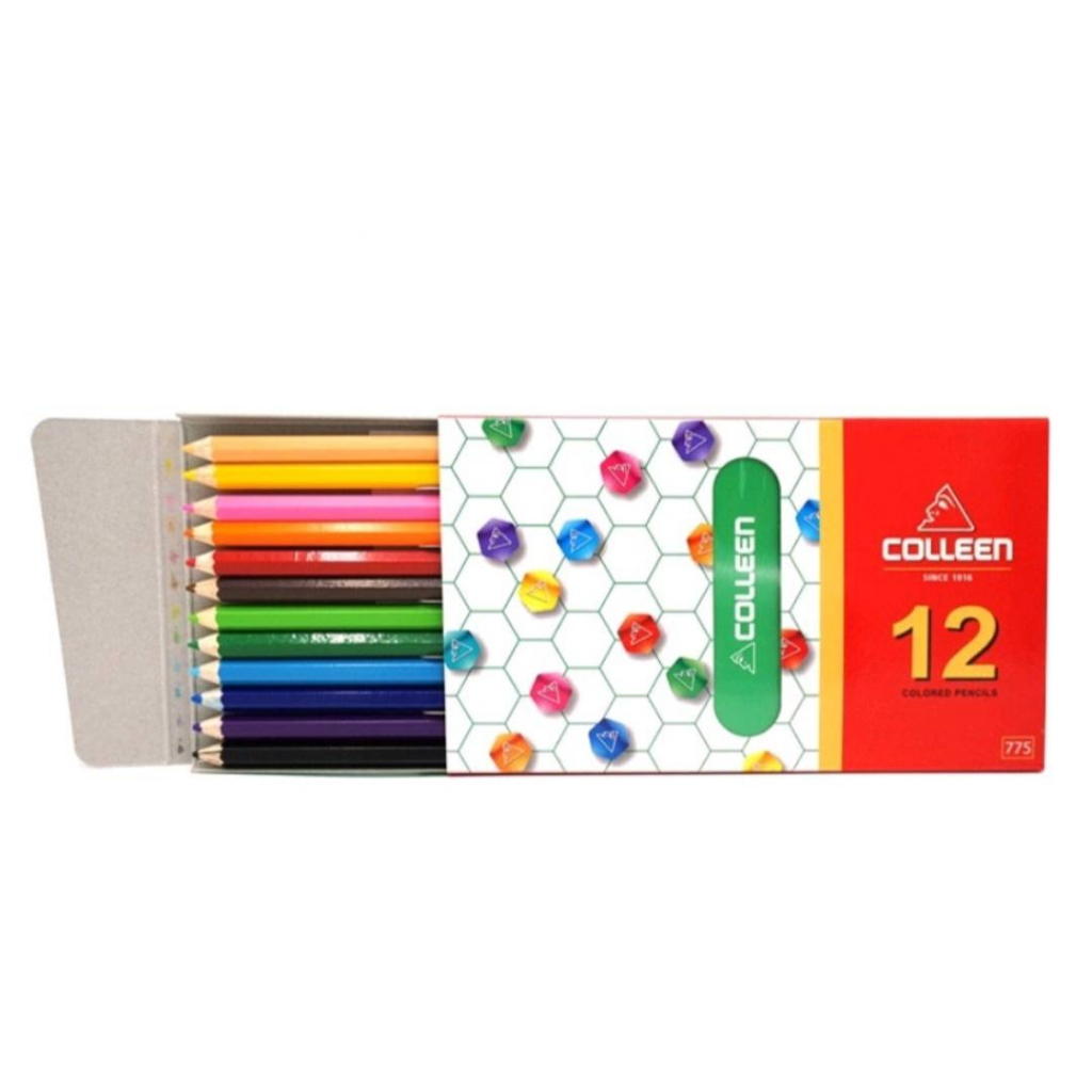 ภาพหน้าปกสินค้าลด10% โค้ด10DDXNOVW3 ดินสอสี สีไม้ คอลลีน Colleen color pencil 12 สี / 24สี จากร้าน d2cstore บน Shopee