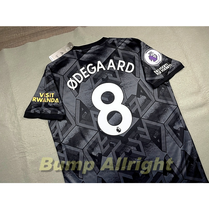 เสื้อฟุตบอล-อาเซน่อล-เยือน-arsenal-away-2022-odegaard-g-jesus-saka-และอาร์มครบชุด