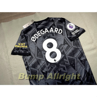 เสื้อฟุตบอล : อาเซน่อล เยือน Arsenal Away 2022 + ODEGAARD, G.JESUS, SAKA ... และอาร์มครบชุด !!