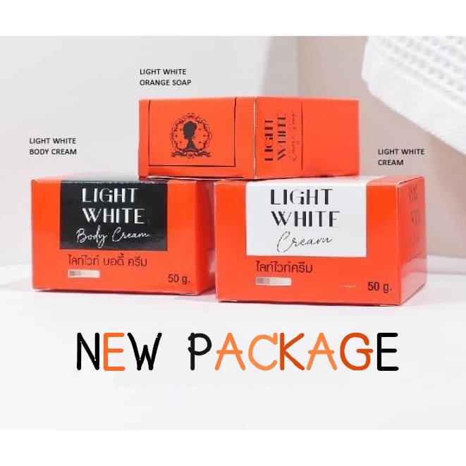 รุ่นใหม่-light-white-body-cream-set-เซต-3-ชิ้น-เซตครีมไลท์ไวท์-เซตผิวขาว