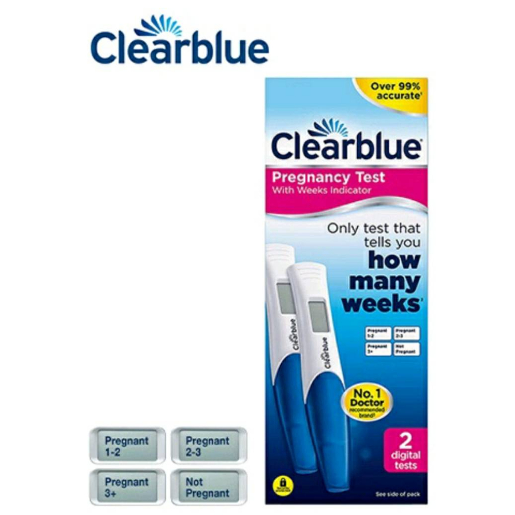 พร้อมส่ง-ชุดตรวจครรภ์แบบบอกอายุครรภ์-clearblue-ดิจิตอล-แบ่งขาย