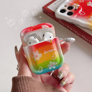 ✨เคสแอร์พอด 2 1 pro2 Case for Airpods 3 pro แฟชั่น ดอกไม้ การป้องกันการตก ซิลิโคนนิ่ม Soft Case Airpod gen 3 2021