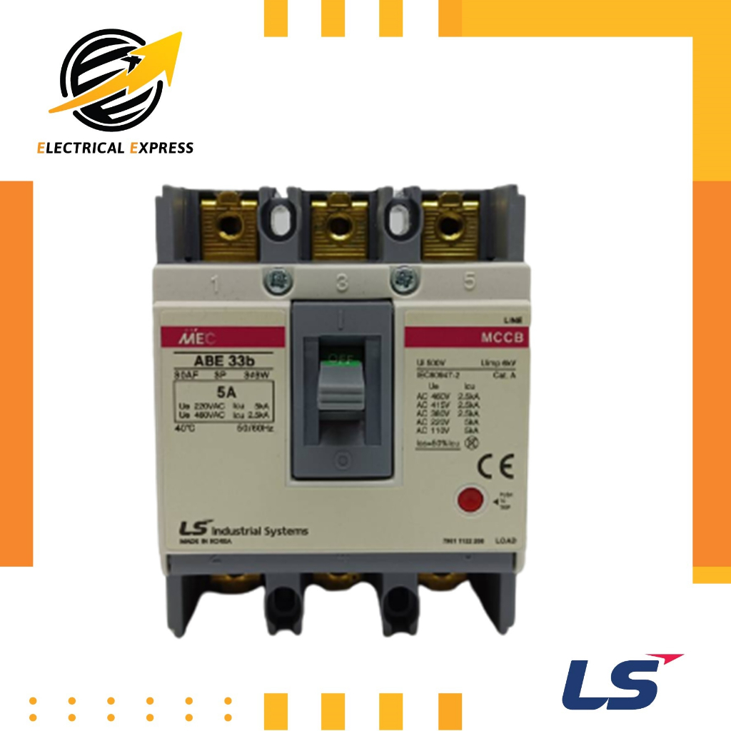 LS เบรคเกอร์ รุ่น ABE 33b 3A/5A | Shopee Thailand