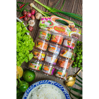 น้ำพริกชุดรวม 12 กระปุก โอทอปไชยา สุราษฎร์ธานี photo