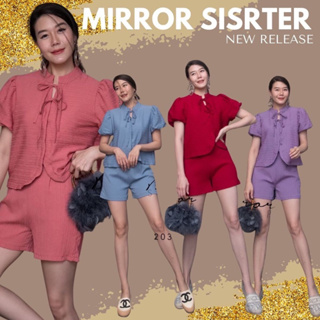 Code : 20308.6 ชุดเซทน่ารัก ชุดใส่ไปเดินเล่น งานป้าย Mirrorsister