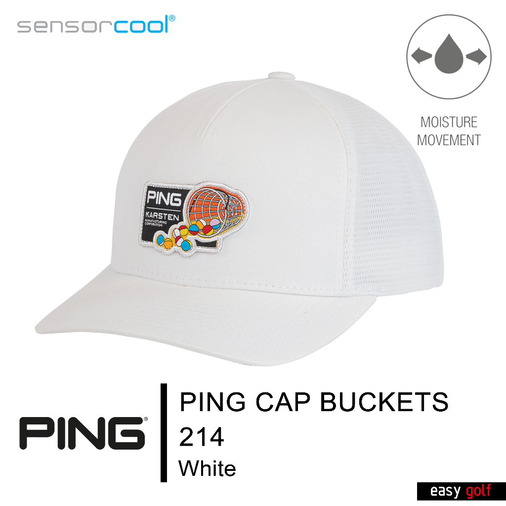 ping-cap-buckets-214-ping-cap-men-หมวกกอล์ฟ-หมวกกีฬาผู้ชาย