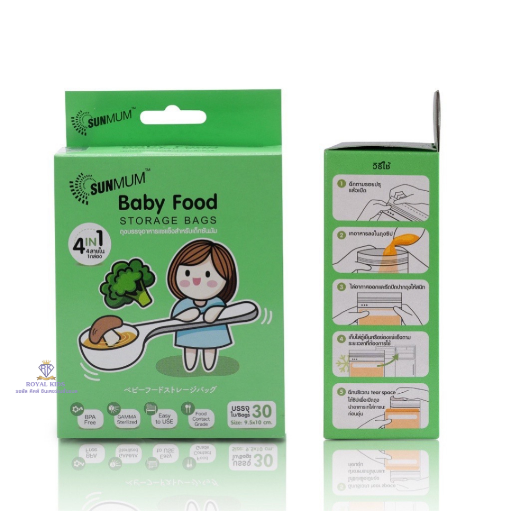 p0028-sunmum-baby-food-storage-bags-ถุงบรรจุอาหารแช่แข็งสำหรับเด็กซันมัม-1-แพค-30-ใบ