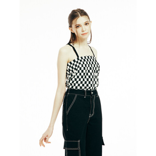 ALAND ANDTHEOTHER WFS_SS22_ANDOTH_CHECKER TOP_SLEEVELESS