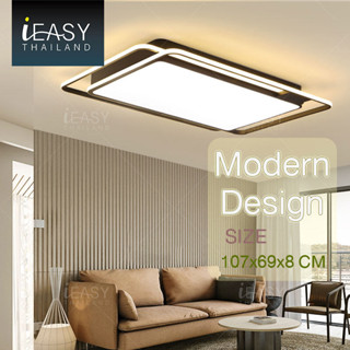 IEASY โคมไฟติดเพดาน โคมไฟติดเพดาน LED ของตกแต่ง ติดตั้งง่าย เปลี่ยนสีได้ 3 สี โคมไฟห้องนั่งเล่น ห้องนอน รุ่นควบคุมด้วยสว