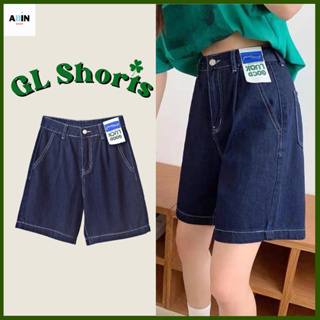 พร้อมส่ง🪀GL Short Jeans กางเกงยีนส์ กางเกงขาสั้น กางเกงเอวสูง เสื้อผ้าสไตล์เกาหลี