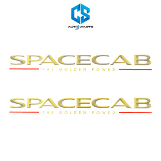 สติ๊กเกอร์ SPACECAB THE GOLDEN POWER ติดแคป ISUZU DRAGON ปี 1999