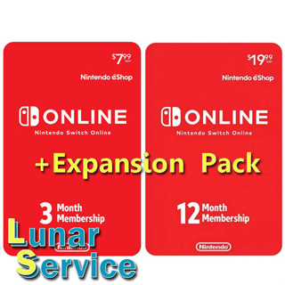 Nintendo Switch Online 3เดือน / 12เดือน / Family[Standard+ExpandsionPack] (US, EU&UK)