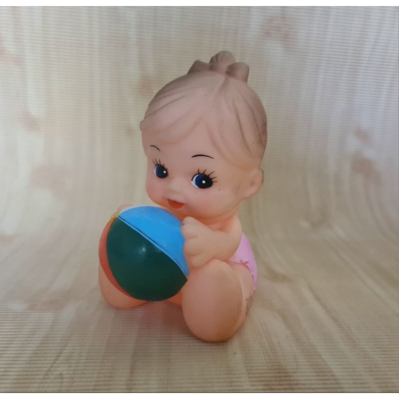 ตุ๊กตายางวินเทจชาย-หญิง-ขนาด-10-ซม-บีบมีเสียง-vintage-rubber-boy-and-girl-doll-10-cm-ถูกมากๆๆๆๆๆๆๆๆ