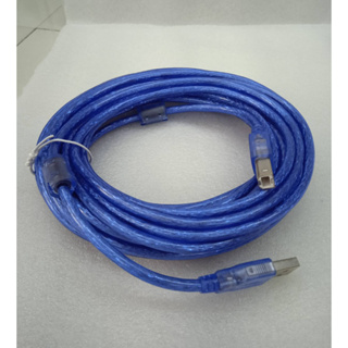 สายปริ้นเตอร์Printer USB cable สายต่อเครื่องพิมพ์ ความยาว 10 เมตร สายหนาเส้นใหญ่สัญญานดี ได้มาตราฐานแข็งแรงทนทาน