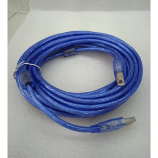 สายปริ้นเตอร์Printer USB cable สายต่อเครื่องพิมพ์ ความยาว 10 เมตร สายหนาเส้นใหญ่สัญญานดี ได้มาตราฐานแข็งแรงทนทาน