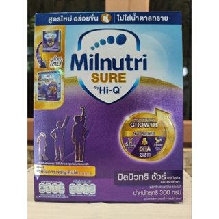 สินค้า Milnutri sure (มิลนูทรีชัวร์) นมสูตรเพิ่มน้ำหนัก สำหรับเด็ก 1ปีขึ้นไป  300กรัม