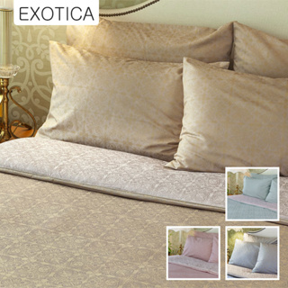 EXOTICA ชุดผ้าปูที่นอนรัดมุม + ปลอกหมอน ลาย Mughal สำหรับเตียงขนาด 6 / 5 / 3.5 ฟุต