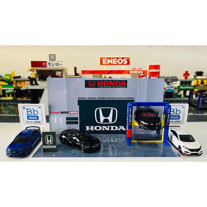 ฉาก-2-ชิ้น-สำหรับโมเดล-1-64-honda-shop