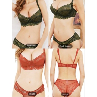 SALE!! SALE!! Lace Sheer Trim Bra and Sheer Bikini บราแต่งขอบลูกไม้และบิกินี่โปร่ง